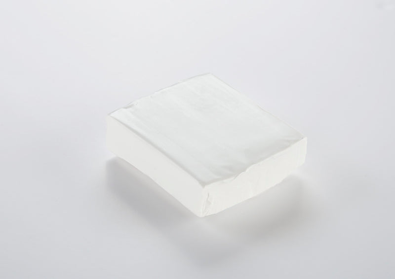 Cernit Number One opaque white polymer clay block