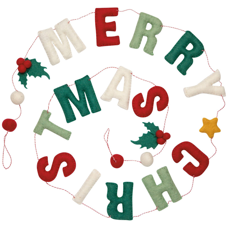 Danica - Merry Christmas Felt Garland
