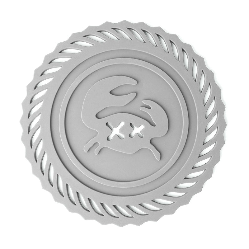CHUCK HUGHES - CHUCH HUGHES Trivet, Silicone, Grey Jay Home & Kitchen