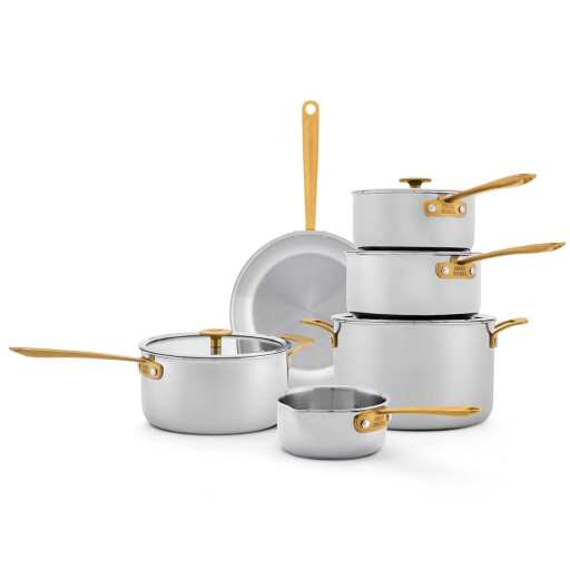 CHUCK HUGHES - Cookware Set SS 10pc Home & Kitchen