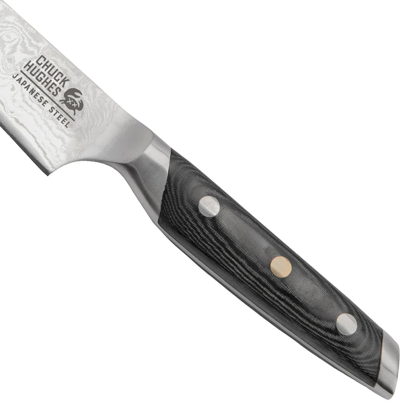 CHUCK HUGHES - Damascus Knife 7pcSet w/Block Home & Kitchen