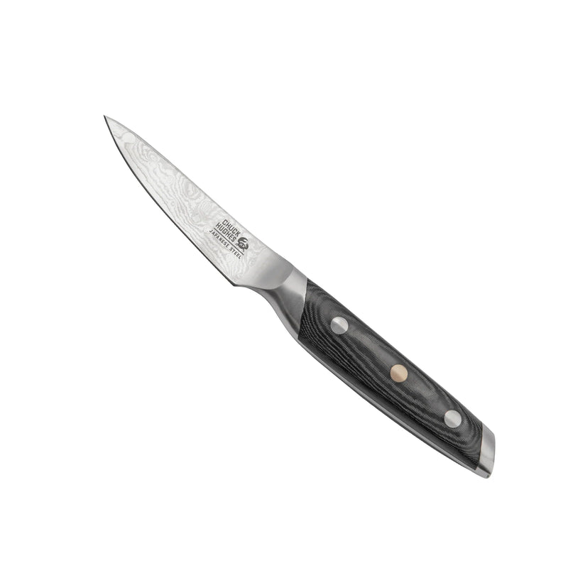 CHUCK HUGHES - Damascus Knife Pairing Knife 3" Home & Kitchen