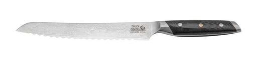 CHUCK HUGHES - Damascus Knife Serrated Bread Knife 9" Home & Kitchen