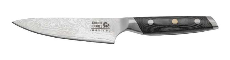 CHUCK HUGHES - Damascus Knife Utility Knife 5" Home & Kitchen