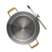 CHUCK HUGHES - Stock Pot Tri - Ply 12qt SS 28x19cm Home & Kitchen