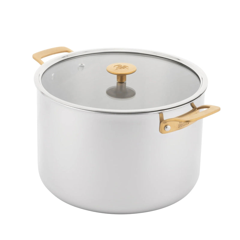 CHUCK HUGHES - Stock Pot Tri - Ply 12qt SS 28x19cm Home & Kitchen