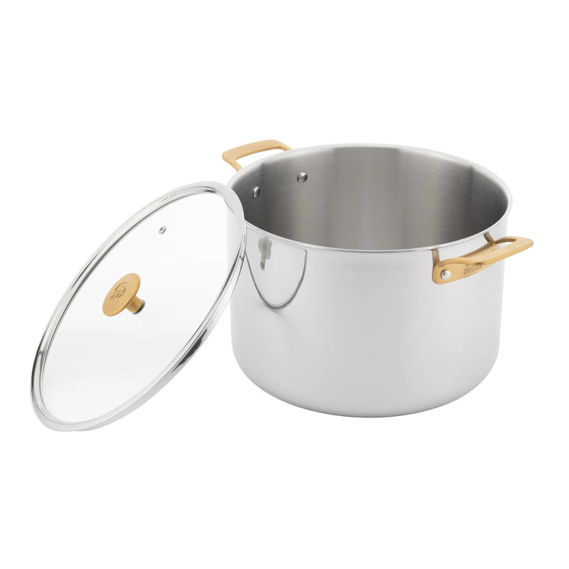 CHUCK HUGHES - Stock Pot Tri - Ply 12qt SS 28x19cm Home & Kitchen