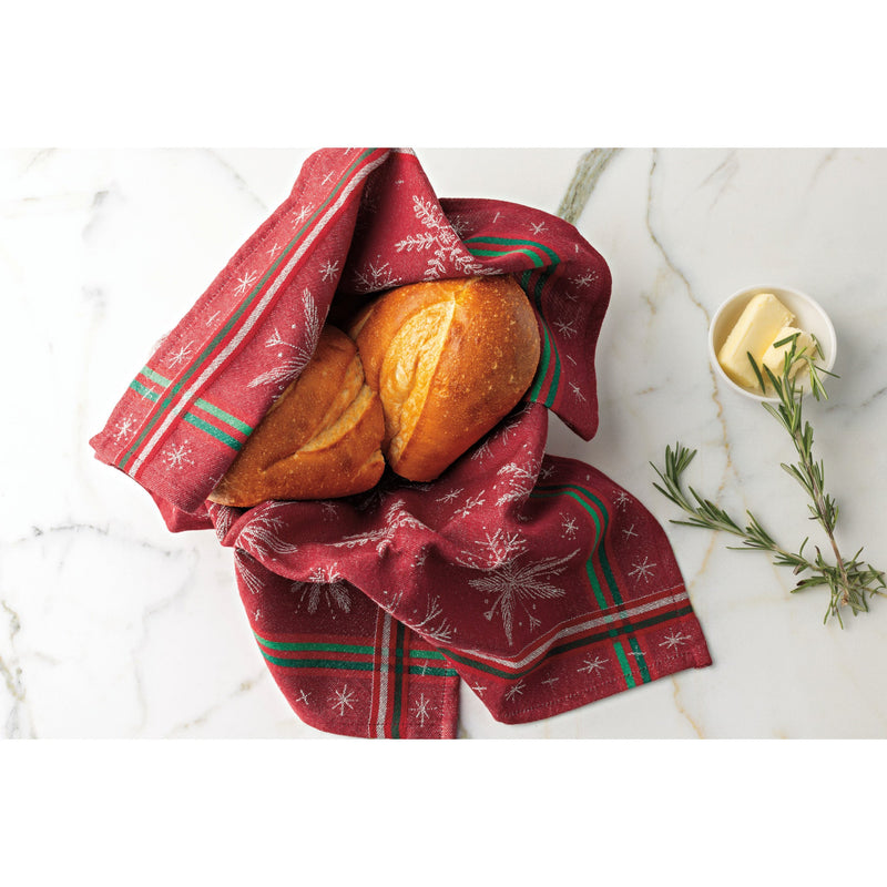 Now Designs - Snowflakes Christmas Jacquard Dishtowel - lifestyle