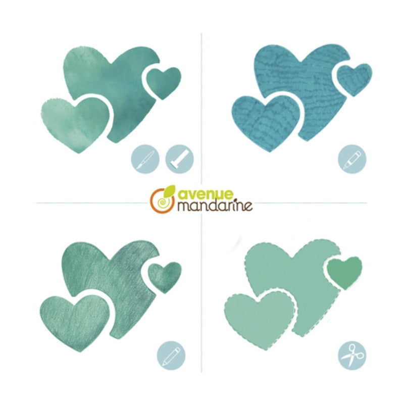 Clairefontaine - 6 mermaid and sea animal stencils Arts & Crafts