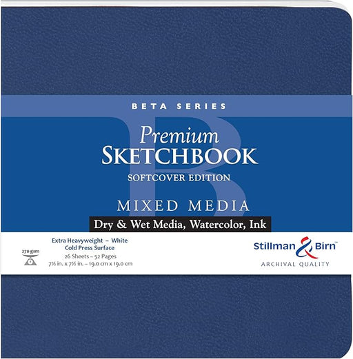 Clairefontaine - Beta Series: Softcover Square 26 Sheets 270g White (7.5x7.5in) Toys & Games