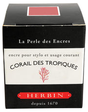 Herbin La Perle des Encres Tropical Coral writing ink – 30 mL bottle