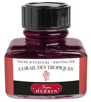 Herbin La Perle des Encres Tropical Coral writing ink – 30 mL bottle