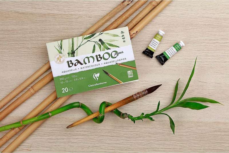 Clairefontaine - Glued drawing pad 20S Bamboo 250G 7.4X10Cm A7 L Arts & Crafts