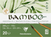 Clairefontaine - Glued drawing pad 20S Bamboo 250G 7.4X10Cm A7 L Arts & Crafts