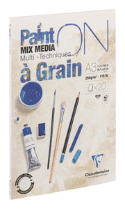 Clairefontaine Paint’On Grained pad – A3 cover