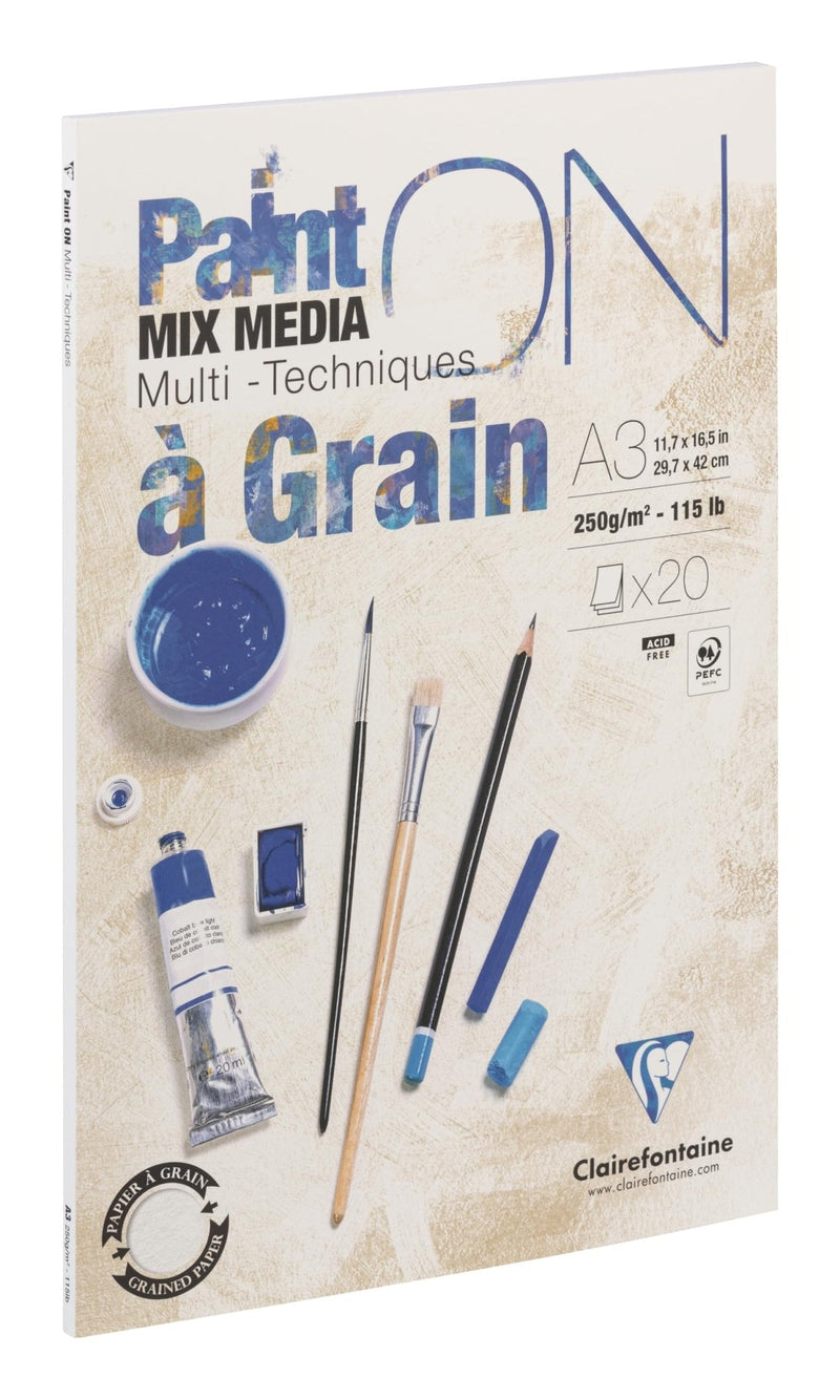 Clairefontaine Paint’On Grained pad – A3 cover