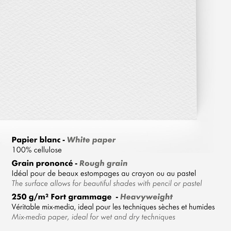 Clairefontaine Paint’On Grained pad – A3 detail 2