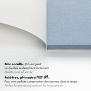 Clairefontaine - Grained Paint On Glued Pads A5 20S - 14.8x21cm Arts & Crafts