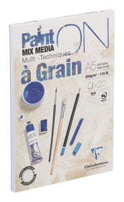 Clairefontaine - Grained Paint On Glued Pads A5 20S - 14.8x21cm Arts & Crafts