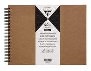 Clairefontaine - Kraft 200G hard cover album. 40S 12.5X9.5 Toys & Games
