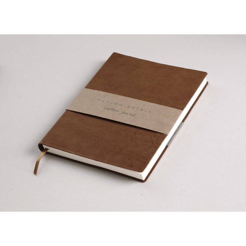 Clairefontaine - Notebook Flying Spirit Glossy Leather A5 Cognac 180 pages (5.8x8.3in) Toys & Games