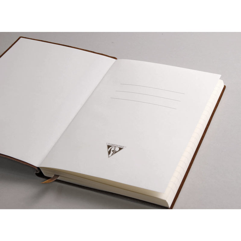 Clairefontaine - Notebook Flying Spirit Glossy Leather A5 Cognac 180 pages (5.8x8.3in) Toys & Games