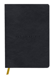 Clairefontaine - Notebook Flying Spirit Leather Lined A5 Black 180 pages (5.8x8.3in) Toys & Games