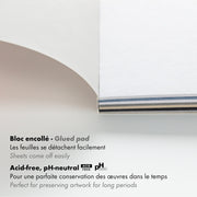 Clairefontaine - Paint'On 115Lb N°6 Assorted Pad 24S A5 Arts & Crafts