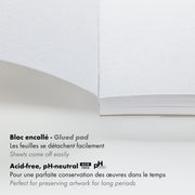 Clairefontaine - Paint'On A5 recycled paper pad 30S white 250g Arts & Crafts