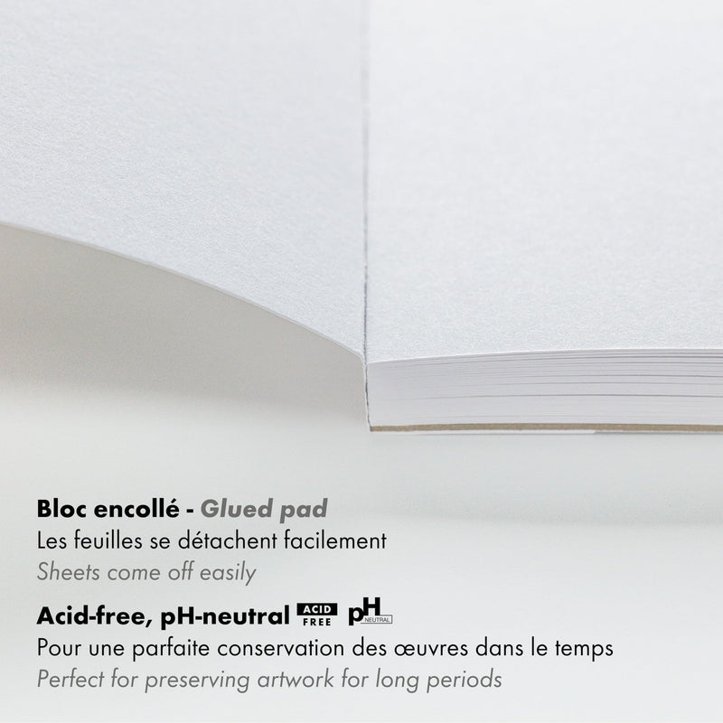 Clairefontaine - Paint'On A5 recycled paper pad 30S white 250g Arts & Crafts