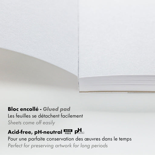 Clairefontaine - Paint'On A5 recycled paper pad 30S white 250g Arts & Crafts