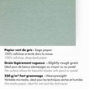 Clairefontaine - Paint'On Drawing pad Gray Green A3 30S 250g Arts & Crafts