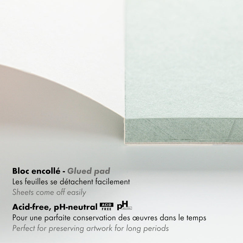 Clairefontaine - Paint'On Drawing pad Gray Green A3 30S 250g Arts & Crafts