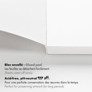 Clairefontaine - Paint'On Smooth white drawing pad A4 25S 250g Arts & Crafts