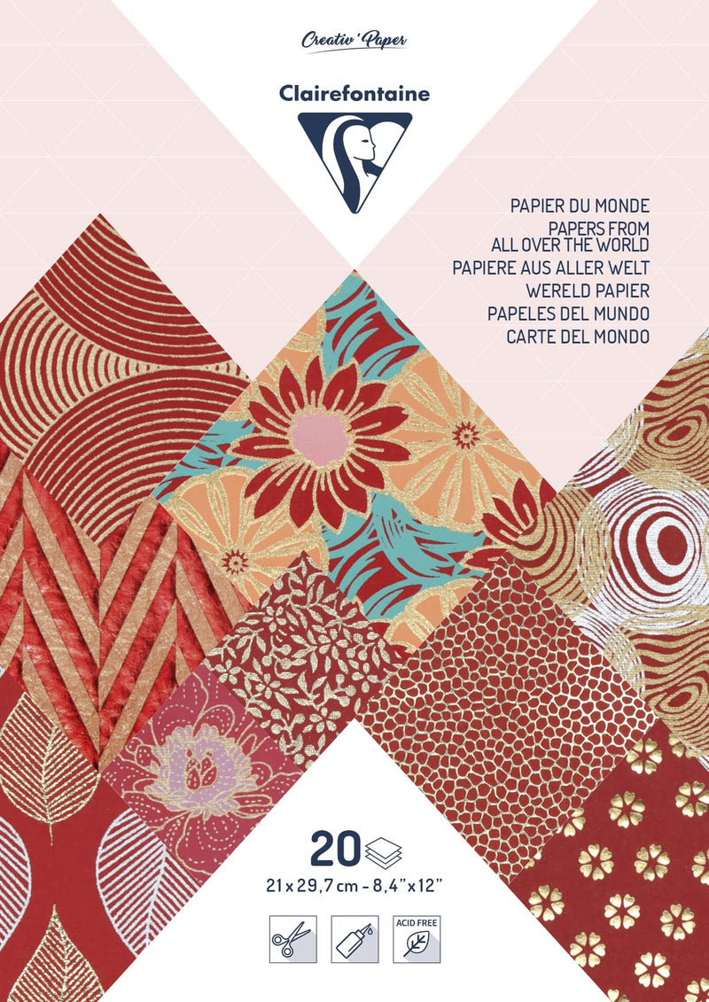 Clairefontaine - Paper of the world A4 Red Office Supplies