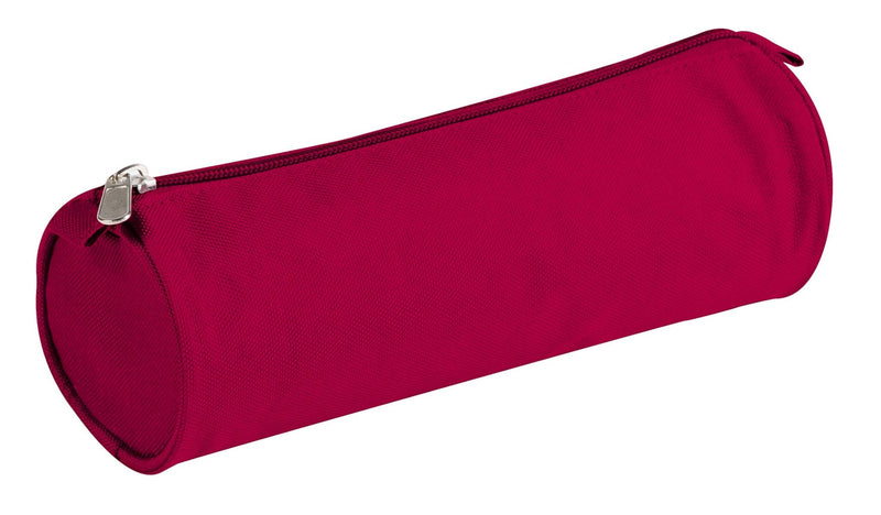 Clairefontaine - Round Pencil Case - 600 Deniers Polyester - Red (2.75x8.7in) Office Supplies