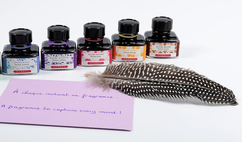 Jacques Herbin Scented Writing Ink – Amber / Orange, 30 mL