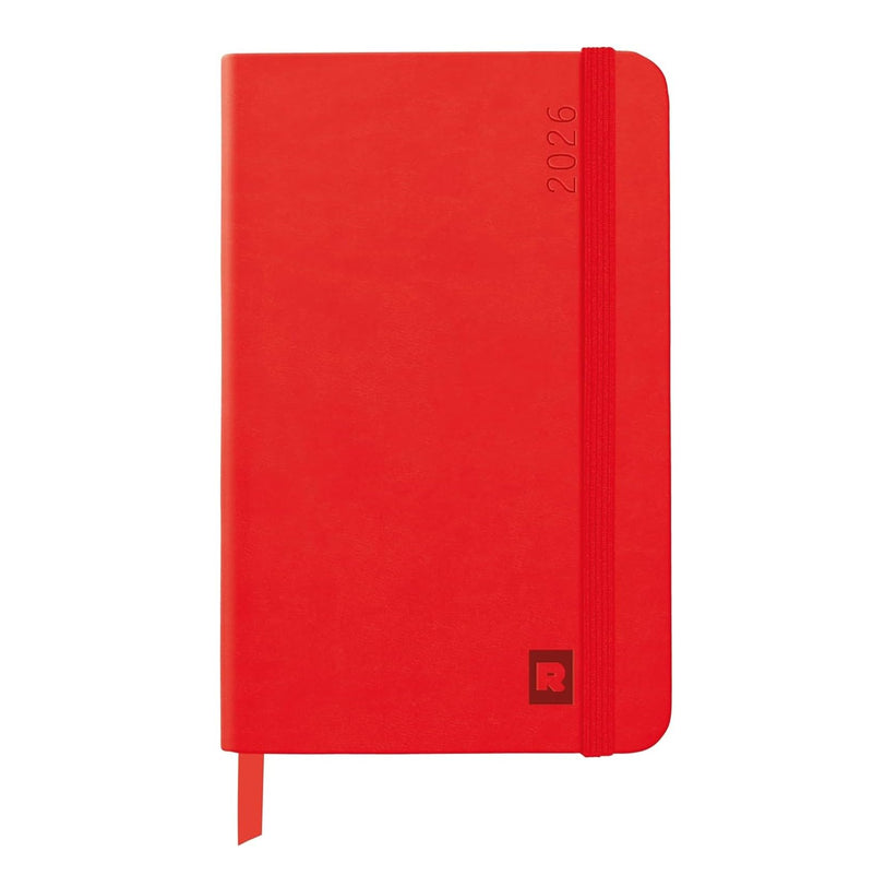 Clairefontaine - Webplanner 2026: horizontal Grid Agenda - Poppy - 160 pages (4x5.9in)