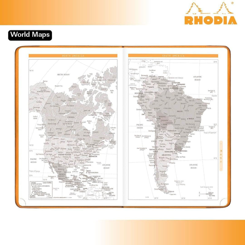 Clairefontaine - Webplanner 2026: horizontal Grid Agenda - Poppy - 160 pages (4x5.9in)