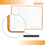 Clairefontaine - Webplanner 2026: horizontal Grid Agenda - Poppy - 160 pages (4x5.9in)