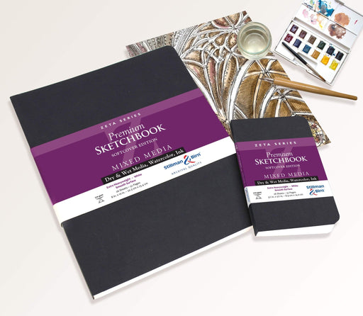 Clairefontaine - Zeta: Softcover Square 26 Sheets 270g White (7.5 x 7.5in) Office Supplies
