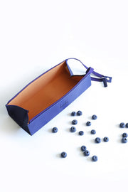 Clairefontaine - Zippered Hardcase Pencil box - Italian Leatherette (9x2x2in) Office Supplies Fuchsia