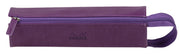 Clairefontaine - Zippered Hardcase Pencil box - Italian Leatherette (9x2x2in) Office Supplies Fuchsia