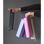 Clairefontaine - Zippered Hardcase Pencil box - Italian Leatherette (9x2x2in) Office Supplies Fuchsia