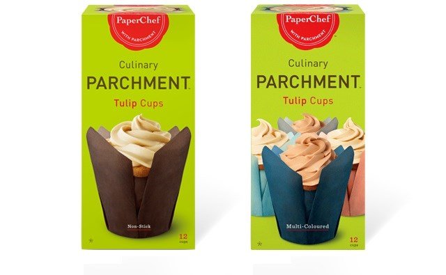 Classic Chef - TULIP BAKING CUP PLAIN BOX/12 Home & Kitchen