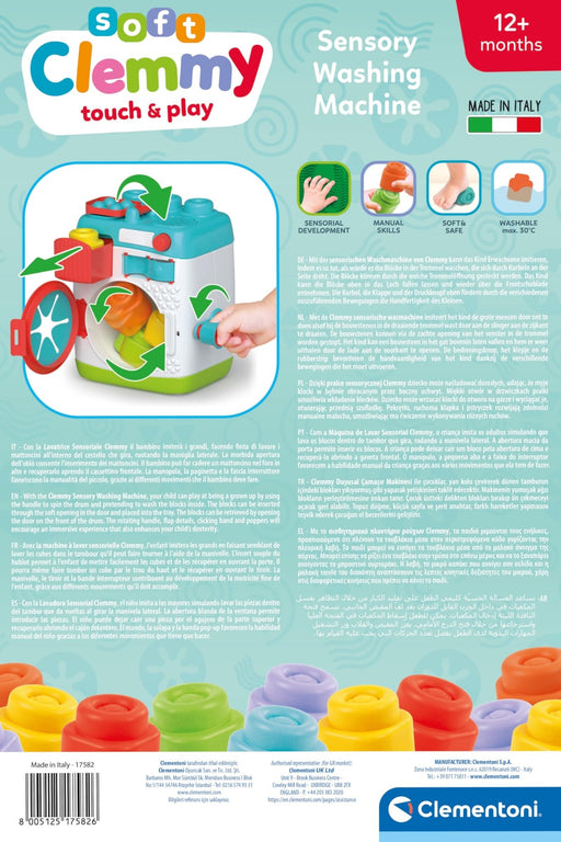Clementoni - CLEMMY: SENSORY WASHING MACHINE Toys & Games