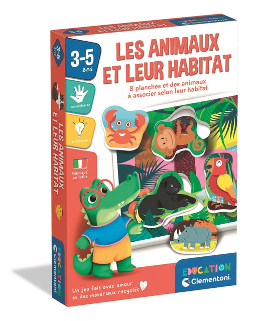 Clementoni - EDUCATION: LES ANIMAUX ET LEUR HABITAT Games & Toys