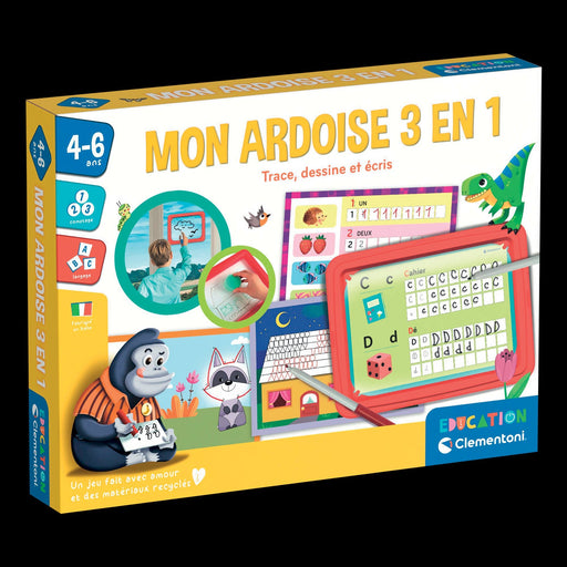 Clementoni - EDUCATION: MON ARDOISE 3 EN 1 Games & Toys