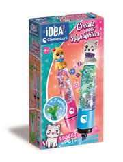 Clementoni - IDEA: CREATE YOUR HIGHLIGHTERS - SWEET PETS Games & Toys