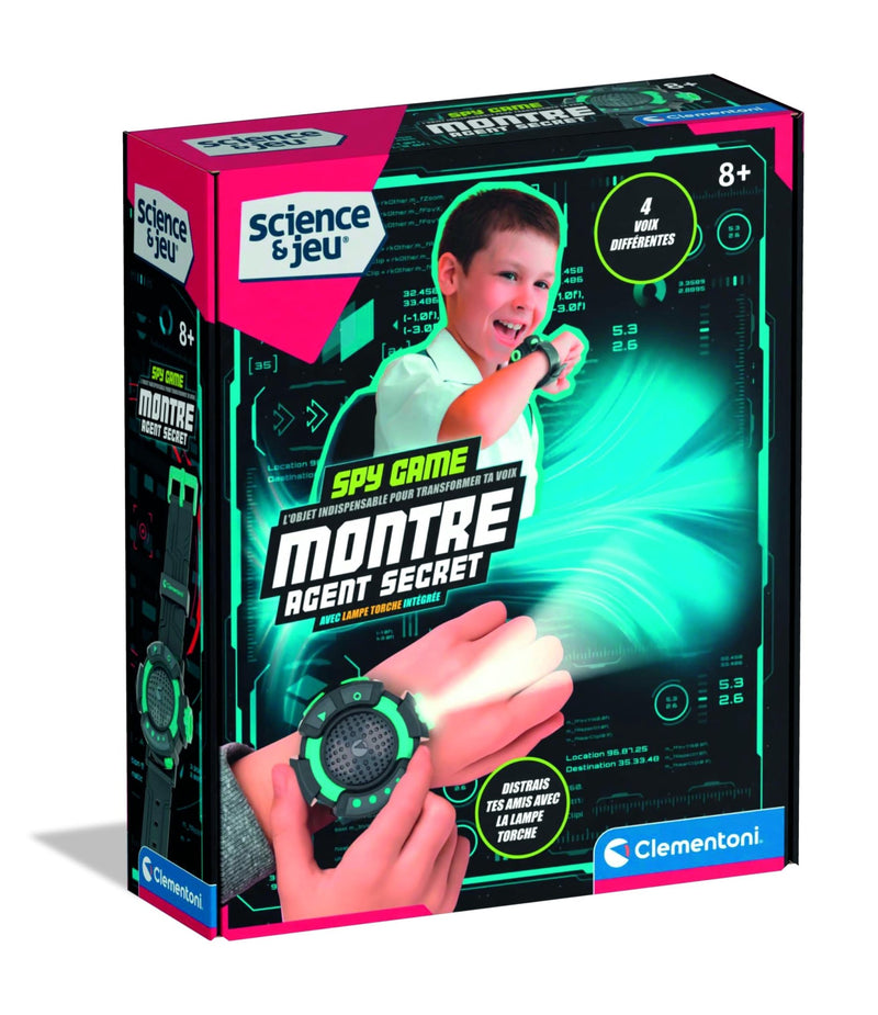 Clementoni - MONTRE D'ESPION AVEC CHANGEUR DE VOIX Toys & Games